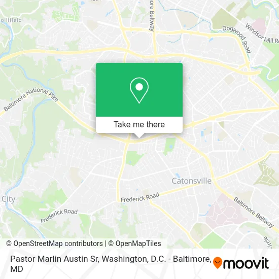 Pastor Marlin Austin Sr map