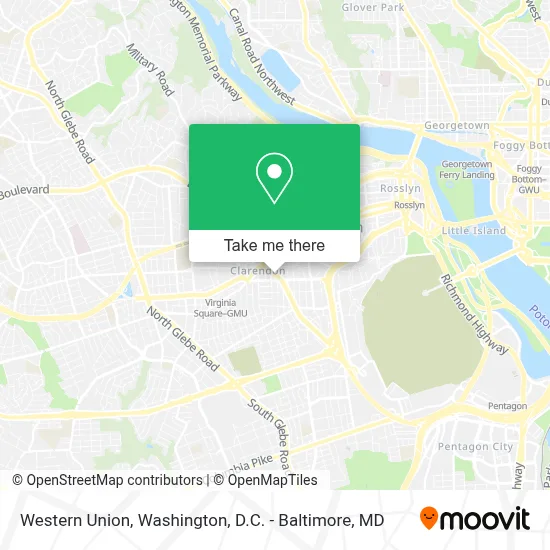 Western Union map