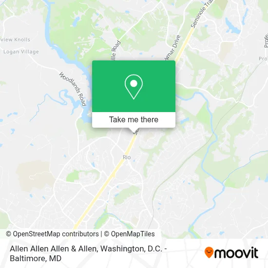 Allen Allen Allen & Allen map