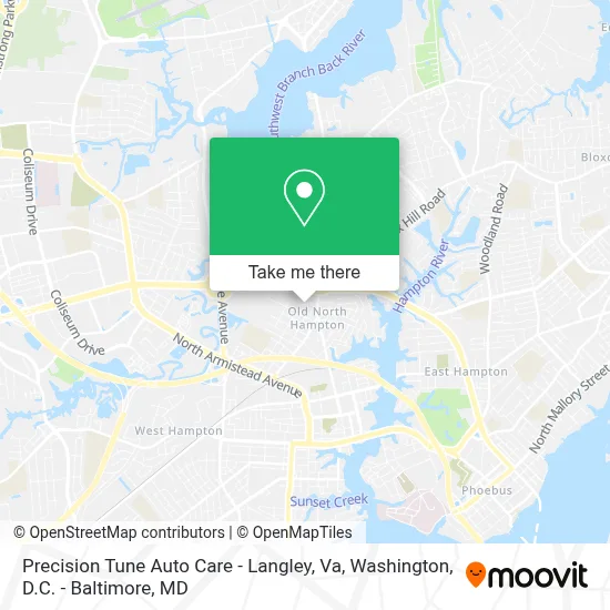 Precision Tune Auto Care - Langley, Va map
