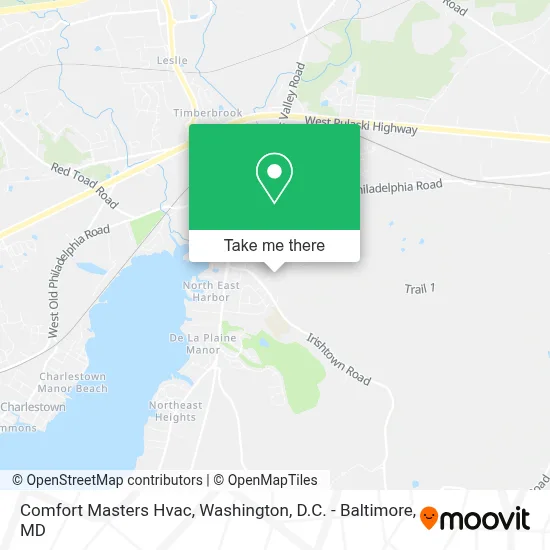 Comfort Masters Hvac map