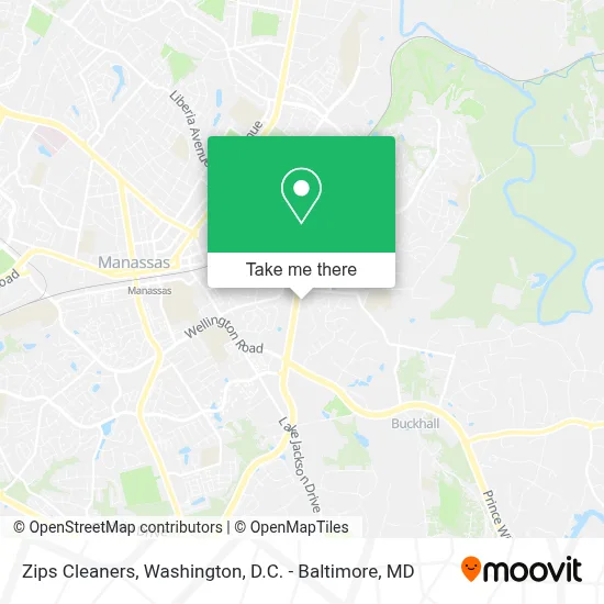 Zips Cleaners map