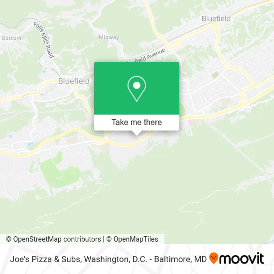 Joe's Pizza & Subs map