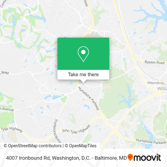 4007 Ironbound Rd map