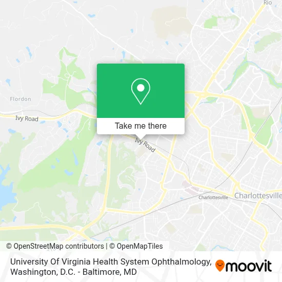 University Of Virginia Health System Ophthalmology map