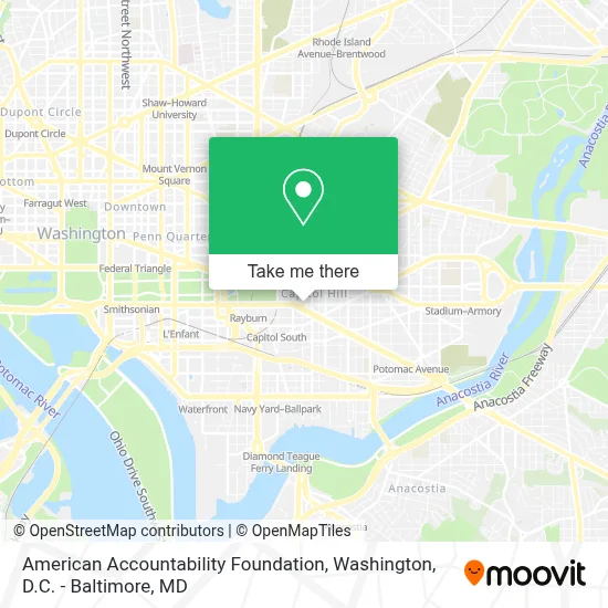 American Accountability Foundation map