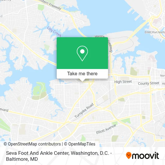 Seva Foot And Ankle Center map