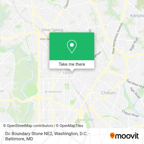 Dc Boundary Stone NE2 map