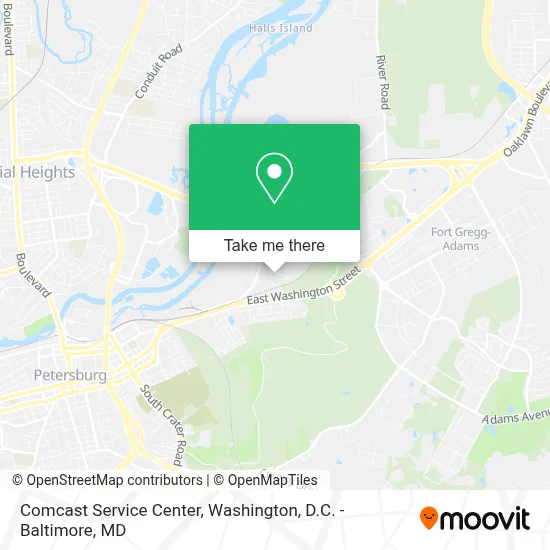 Comcast Service Center map