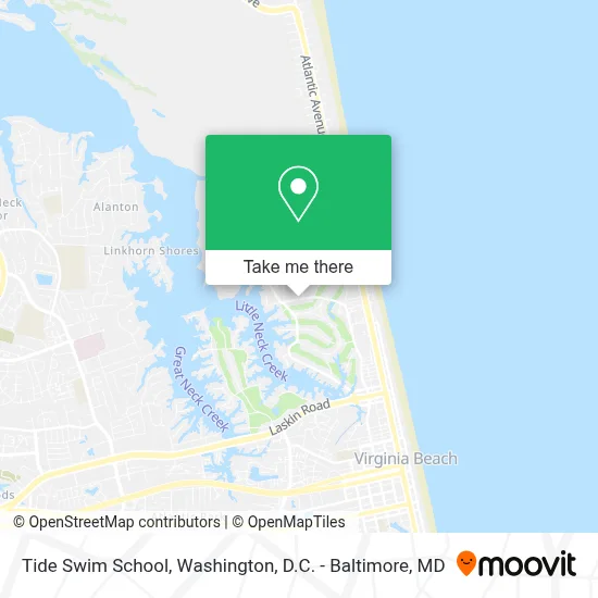 Tide Swim School map