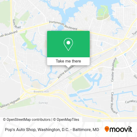 Pop's Auto Shop map
