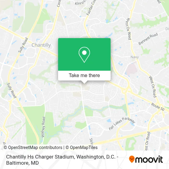 Chantilly Hs Charger Stadium map