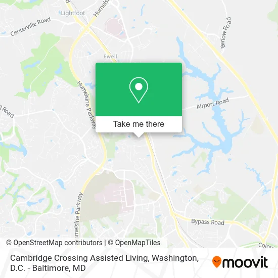 Cambridge Crossing Assisted Living map