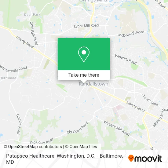 Patapsco Healthcare map