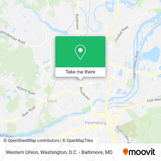 Western Union map
