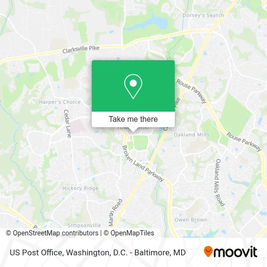 Us Post Office map