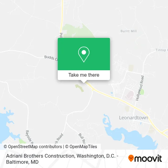 Adriani Brothers Construction map