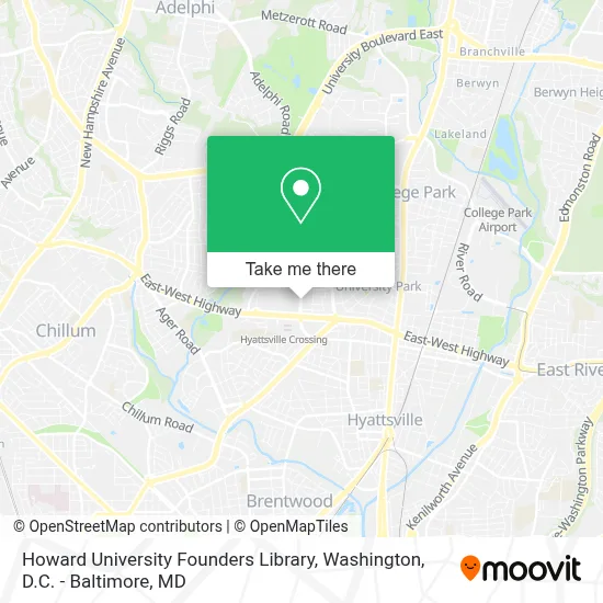 Howard University Founders Library map