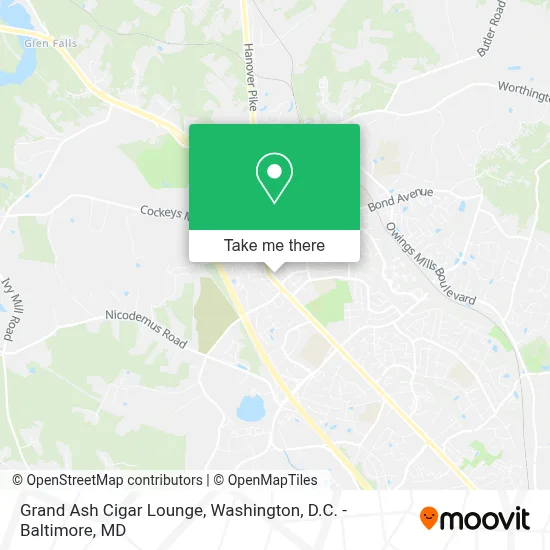 Grand Ash Cigar Lounge map