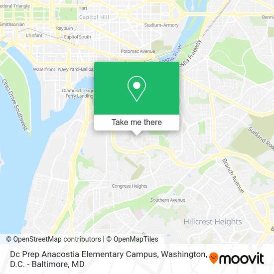 Dc Prep Anacostia Elementary Campus map