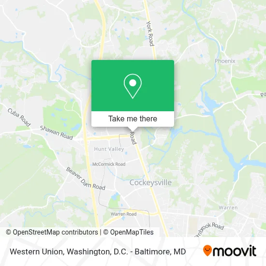 Western Union map