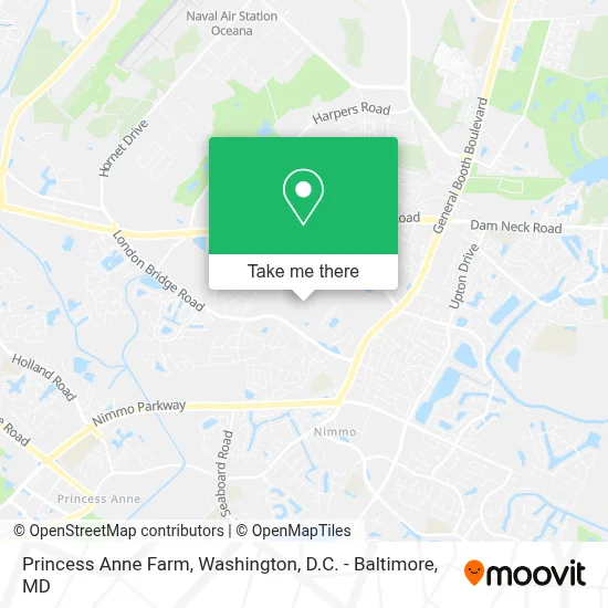 Princess Anne Farm map