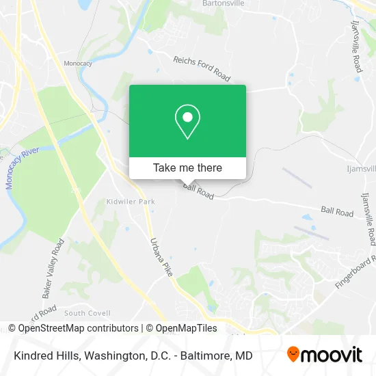 Kindred Hills map