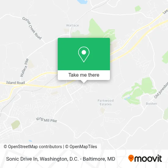 Sonic Drive In map