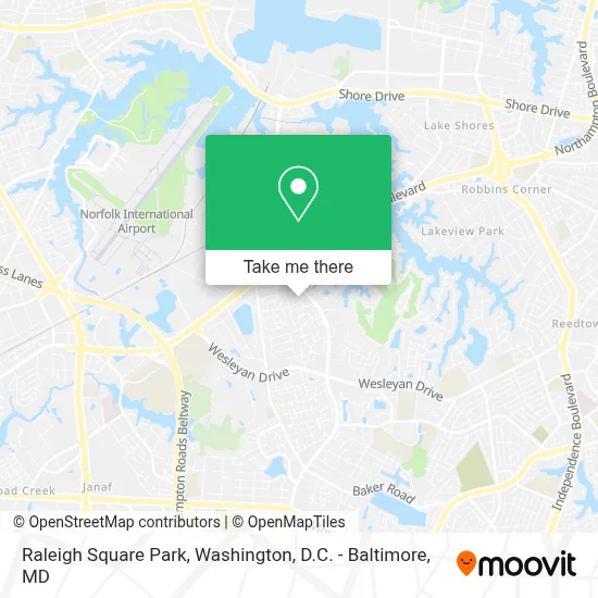 Raleigh Square Park map