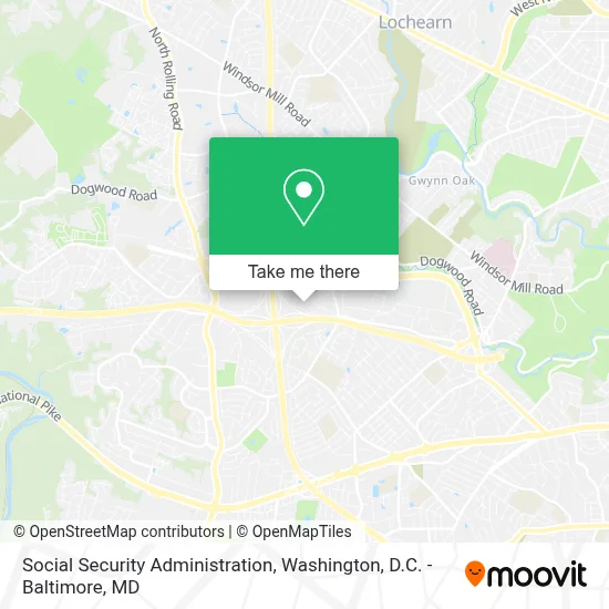 Social Security Administration map