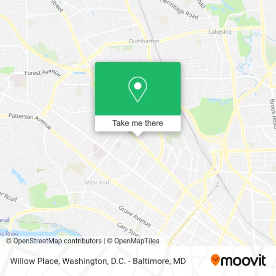 Willow Place map