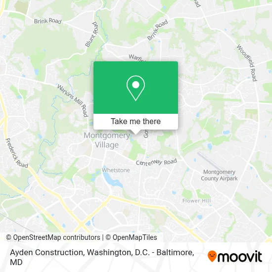 Ayden Construction map