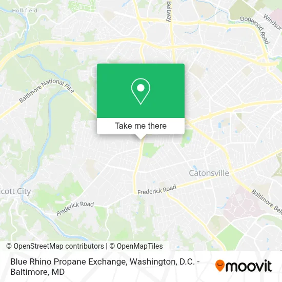 Blue Rhino Propane Exchange map
