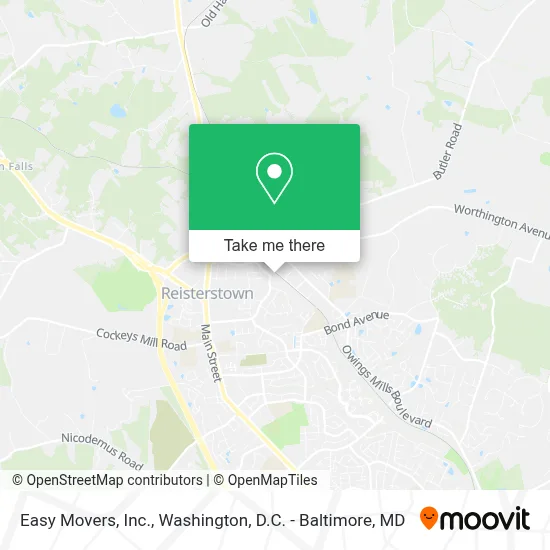 Easy Movers, Inc. map