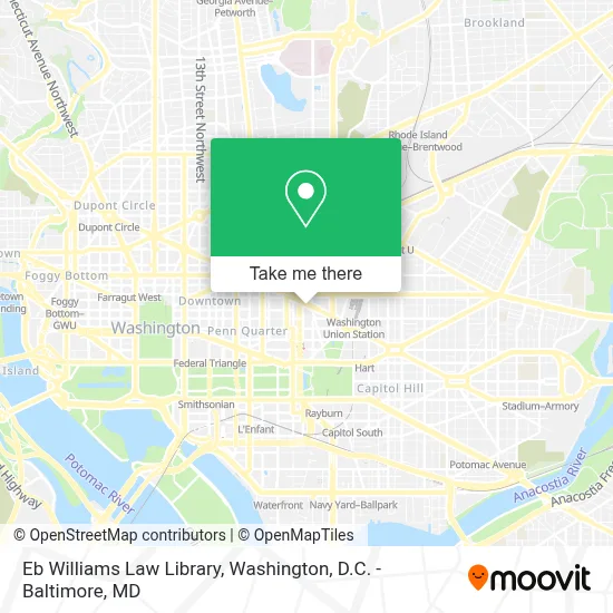 Eb Williams Law Library map