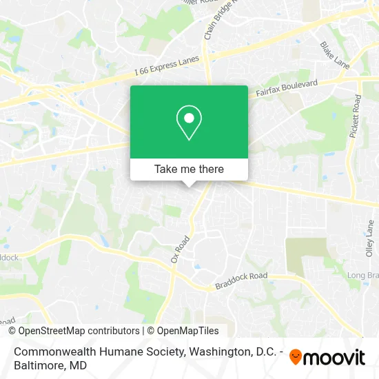 Commonwealth Humane Society map