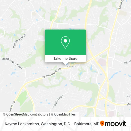 Keyme Locksmiths map