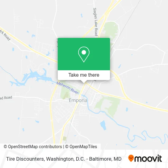 Tire Discounters map