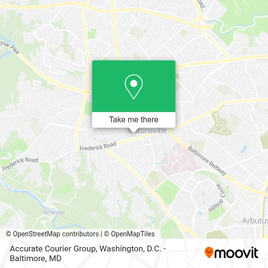 Accurate Courier Group map