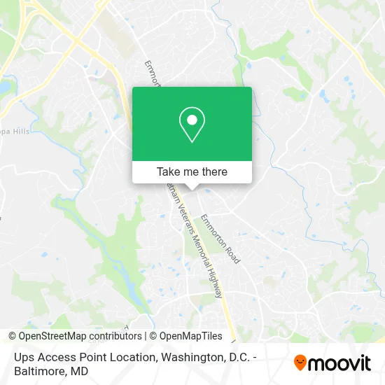 Ups Access Point Location map