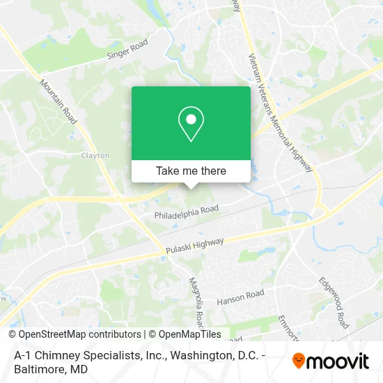 A-1 Chimney Specialists, Inc. map