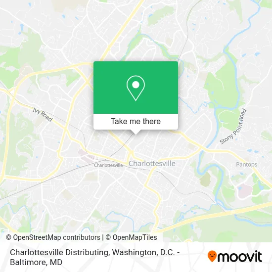 Charlottesville Distributing map