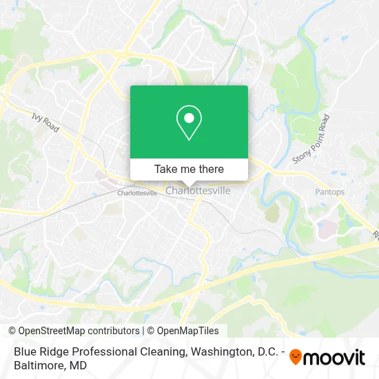 Blue Ridge Professional Cleaning map