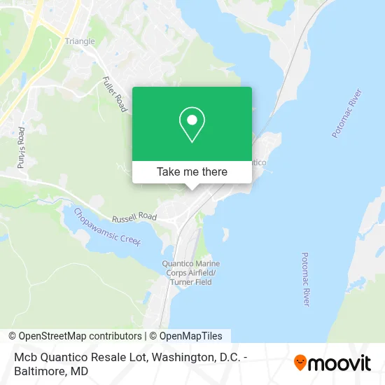 Mcb Quantico Resale Lot map