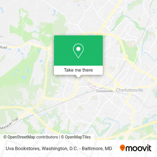 Uva Bookstores map