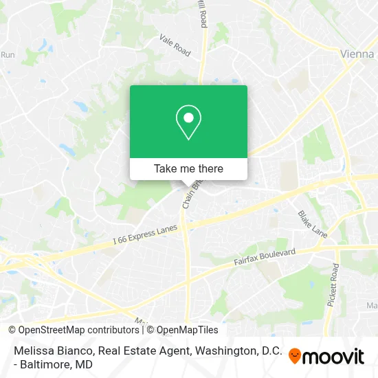 Melissa Bianco, Real Estate Agent map