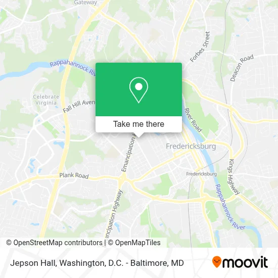 Jepson Hall map