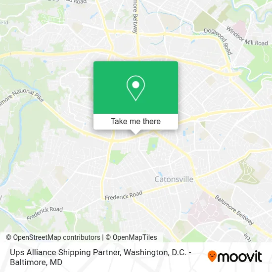 Ups Alliance Shipping Partner map