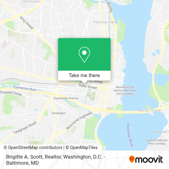 Brigitte A. Scott, Realtor map