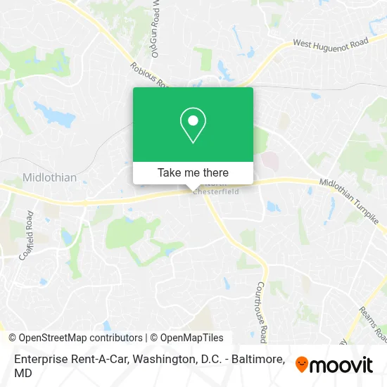 Enterprise Rent-A-Car map